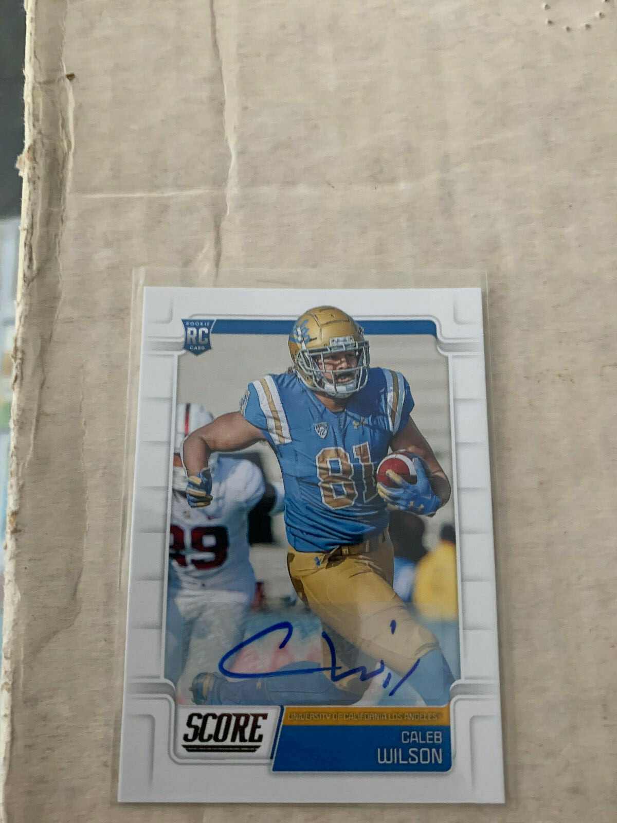Caleb Wilson 2019 Score Rookie Auto Card #400 | eBay