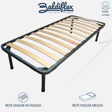 RETE PER MATERASSO ORTOPEDICA FERRO E DOGHE LISTELLI FAGGIO "SOGNO"