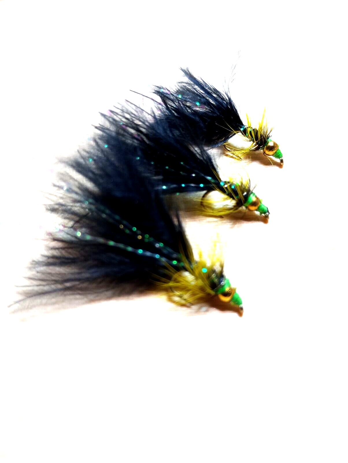 Black Nomad Fly Fishing WET Lures Trout Flies Size 10 eBay