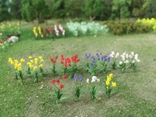 MP SCENERY 20 Flower Plants O Scale Architectural Flowering Plant Railroad