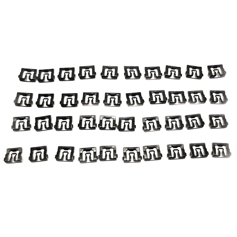 For Ford F100 F150 F250 F350 Windshield Trim Molding Clips- 40 clips- #026 - Imagem 2 de 4