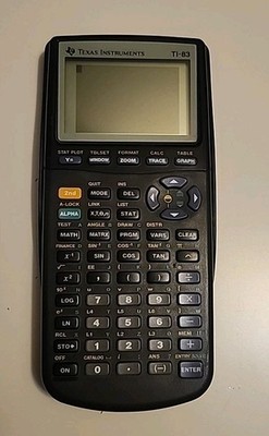 Texas Instruments TI 83 Graphing Calculator with Cover