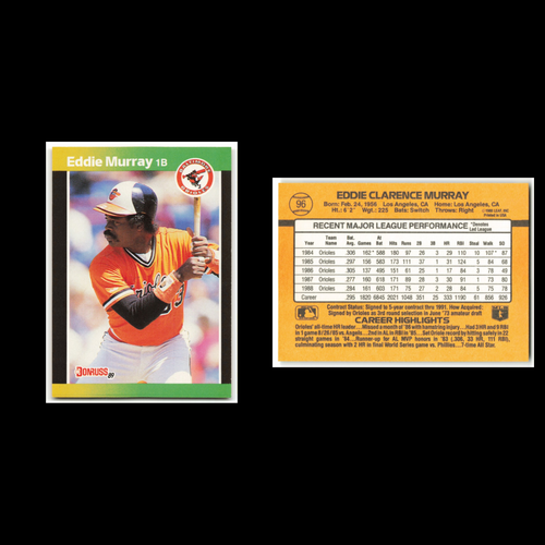 Eddie Murray Lot 9 Baseball Cards 2001 Fleer Greats of the Game Orioles Set MLB - Picture 10 of 11
