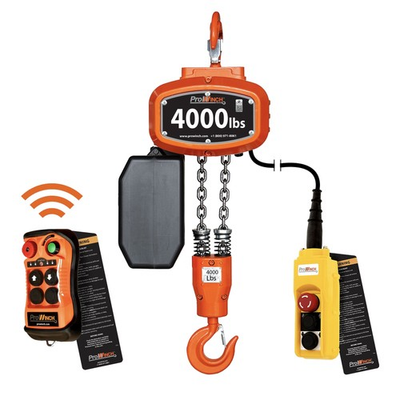 #ad Electric Chain Hoist Wireless 4000 lb 115 230V 20 ft G100 Chain UL Certified $3191.02