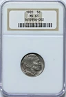 1920 5C Buffalo Nickel Five Cents NGC MS 63 Coin #002