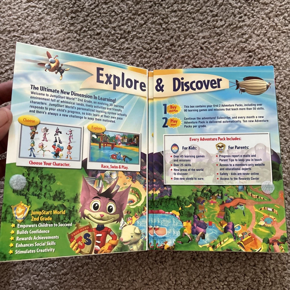 Jump Start World 2nd Grade PC CD-ROM Ages 6-8 Brand New Sealed - Image 2 of 4