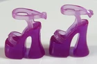 MATTEL BARBIE DOLL GENERATION GIRL PURPLE ANKLE STRAP PLATFORM SANDALS SHOES