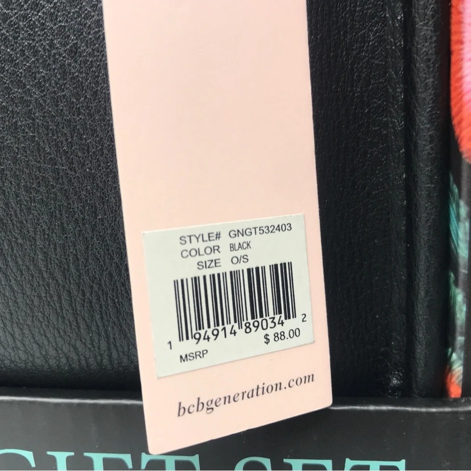 BCBGeneration 3 изделия Hobo сумка через плечо и ремни комплект, OS - черный/мульти - Изображение 4 из 4