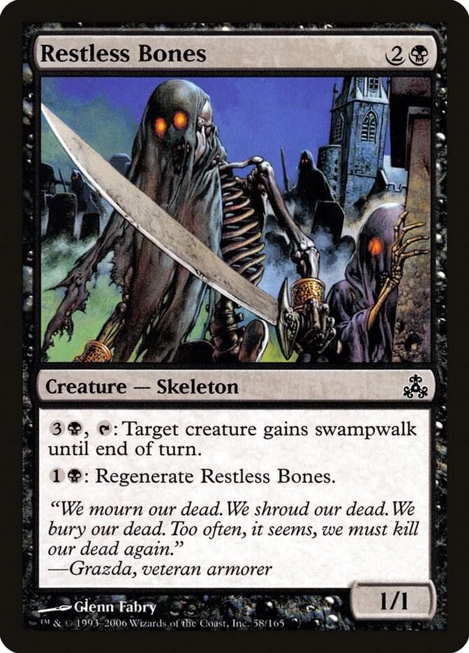 Restless Bones 58 Common Guildpact Magic: The Gathering Near Mint