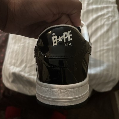 A Bathing Ape Bapesta Low Men's Sneakers White/Black Size 11