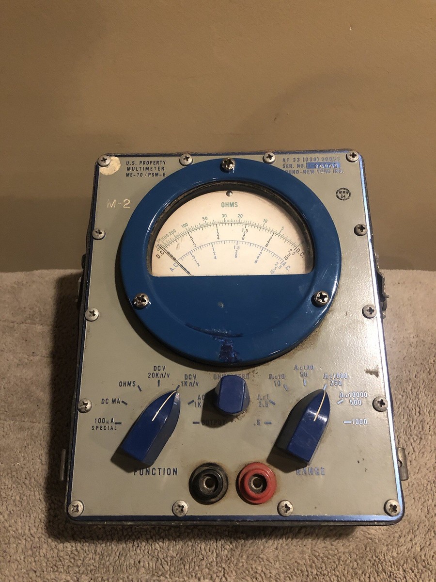Vintage AN/PSM-6 Military Multi Meter With Test Leads | eBay