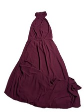 SHOW ME YOUR MUMU Women’s Size S Collette Collar Halter Dress Red Bridesmaid