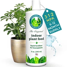 Indoor Plant Food by  - Organic Liquid Fertilizer for Pothos, Peace Lily, Monste