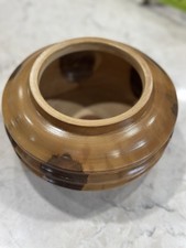 Vintage Hand-Turned Wooden Bowl Segmented, 7 ...