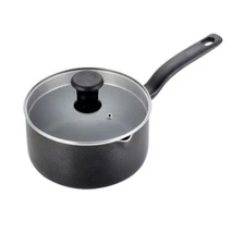 T-fal 3qt Saucepan with Lid, Simply Cook Nonstick Cookware Black