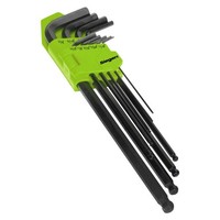Sealey Ball-End InbusschlüSsel Set 9 StüCk Extra-Lang Imperial S01099