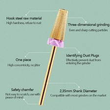 1PC Tungsten Carbide Nail Drill Bit Acrylic Nail Milling Cutter Manicure JfJ9GA