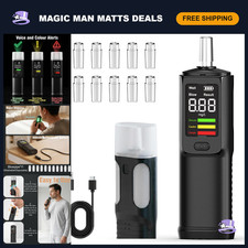 Rechargeable Digital Alcohol Tester, LED Display Breathalyzer, Accurate Portab