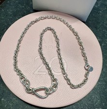 Genuine Pandora Chunky Infinity Knot Chain Necklace 50cm S925 ALE In Box VGC