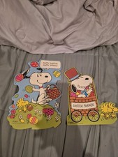 Happy Easter Snoopy And Peanuts Easter Diecuts Lot Of 2