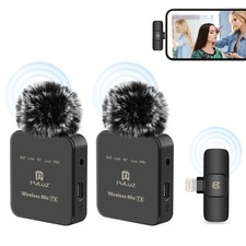 Wireless Lavalier Microphone Audio Video Recording Mini Mic For Android/iPhone
