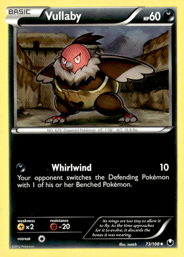 Vullaby Uncommon Dark Explorers 73/108 Pokémon TCG