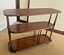 Ercol Windsor Trolley Book Shelves.  Model 361.  1950's Vintage Old Colonial