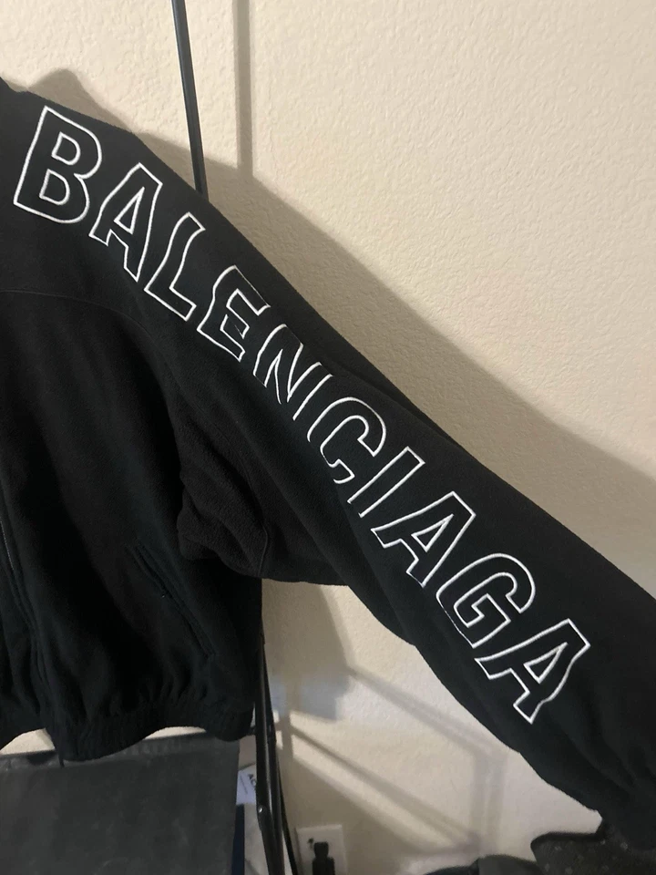 Chaqueta polar Balenciaga para hombre en negro talla S Foto 2 de 4