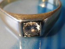 Diamantring Solit&auml;r SI 1 - Herren 0,34ct 585 Gold