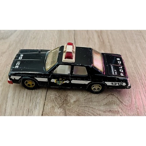 MATCHBOX Superkings PLYMOUTH GRAN FURY Police Car 1979 Lesney Black