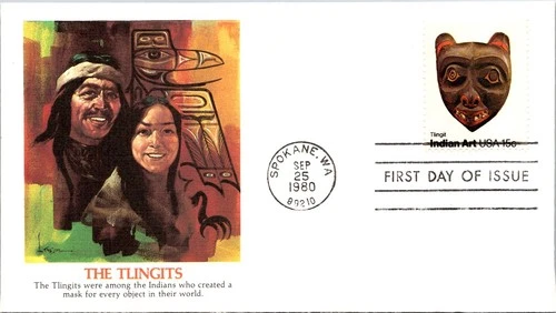 S08-0680, INDIAN MASKS, FDC