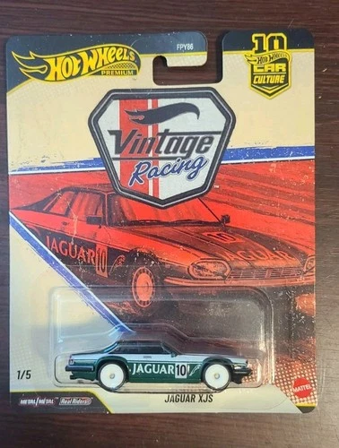 Hot Wheels Premium Vintage Racing 2026 ' Jaguar XJS Ships In A  Protector