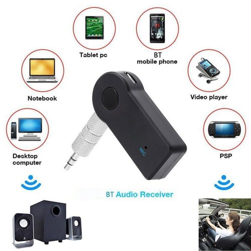 Adapter audio Bluetooth 5.0 Odbiornik samochodowy AUX Kabel Odbiornik♨♘ Samochód 3,5mm S0T8 - Zdjęcie 5 z 9
