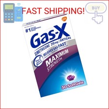 Gas-X Maximum Strength Gas Relief Softgels with Simethicone 250 mg - 30 Count