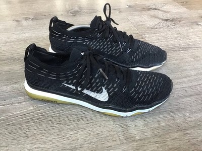 Nike Womens Air Zoom Fearless Flyknit Training Shoes Size 8 Black 850426-001