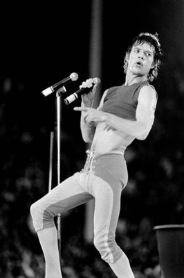 Mick Jagger of The Rolling Stones performs at Wembley London 1982 Old Photo 1