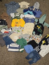 Lot Of Infant Baby Boy Clothes Mixed Sizes And Brands 30 Piece