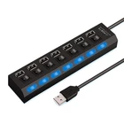 High Speed 4/7 Ports USB HUB 2.0 Adapter Expander Multi USB Splitter Multiple...