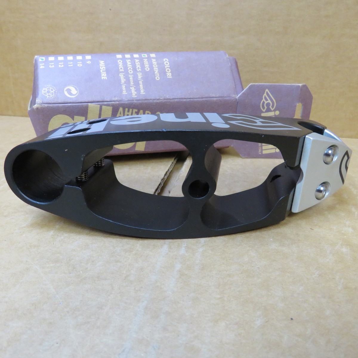 New-Old-Stock Cinelli Alter Stem..Black w/Silver Accents (140 mm x