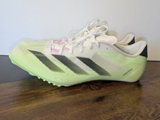 Adidas Sprintstar Track & Field Sprint Spikes White Green Mens Size 14
