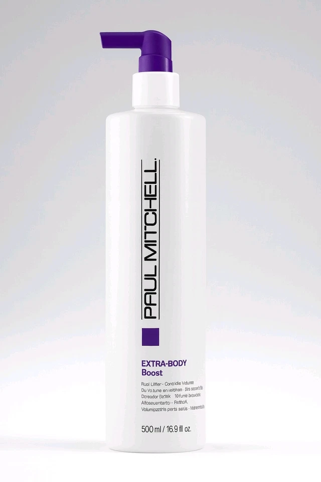 Spray voluminizador levantador de raíces Paul Mitchell Extra-Body Boost 16,9 oz para cabello fino Foto 4 de 4