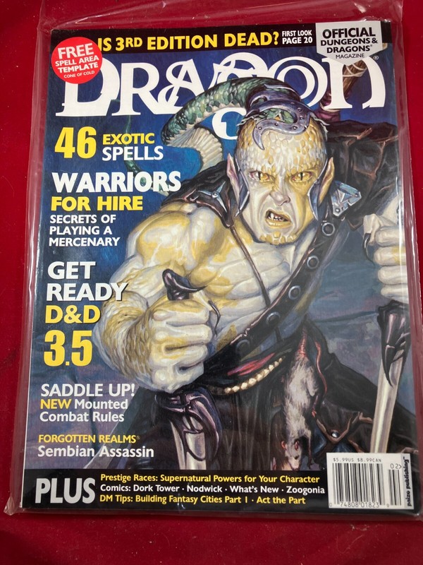 Dragon Magazine 304 Dungeons & Dragons Spell Area Templates