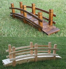 Ponte in legno decoro presepe natalizio natale arredo giardino terrazzo 100 x 20