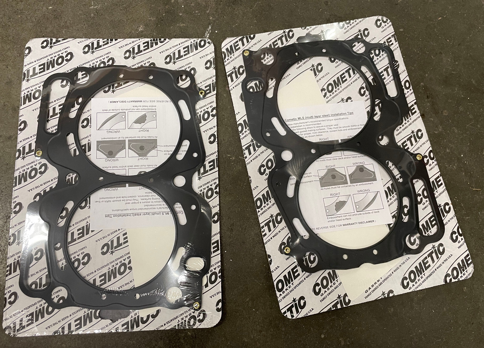 NEW PAIR x2 Cometic Head Gaskets C4360-027 for Subaru 103mm bored sleeved