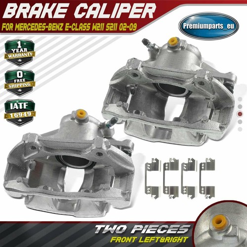 2x Brake Calipers Front For MercedesBenz EClass W211 S211 20022009