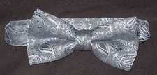 Lot of 10 Blue Paisley New Mens Bow Ties Great for Singing Groups Bands Church