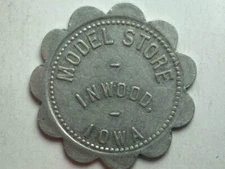 Inwood Iowa Model Store $1 Token #1