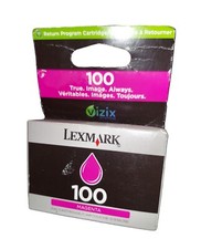 Genuine Lexmark 100XL High Yield Magenta Ink Cartridge 14N1070 Sealed BL