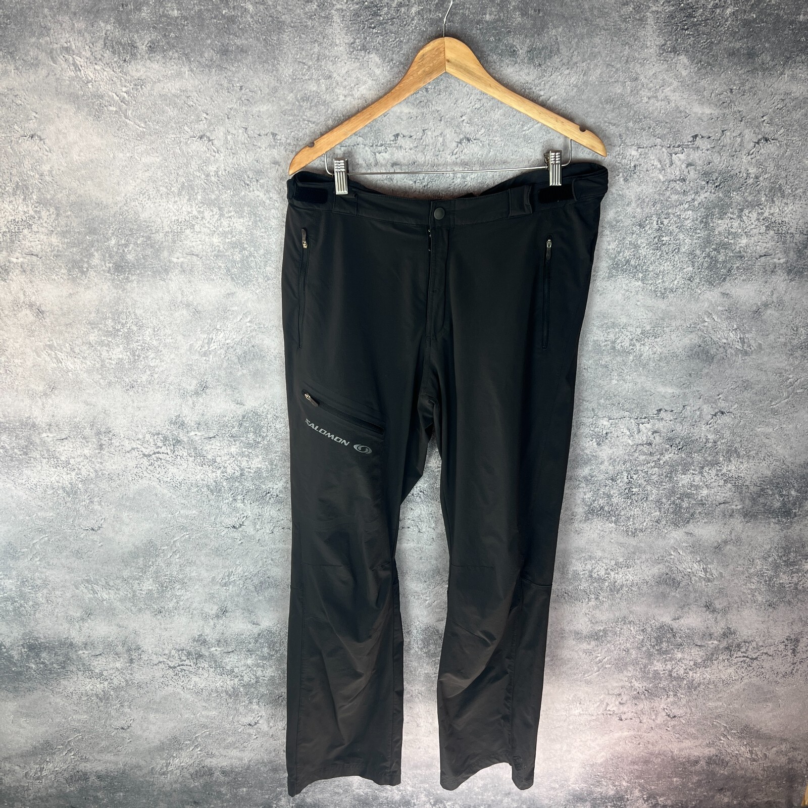 Pantalone Salomon Uomo Nero Taglia 58 ActiLite Outdoor Escursionismo Trekking Elasticizzato