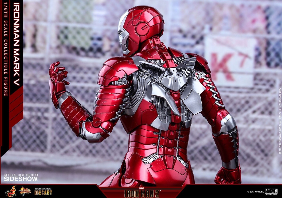 Hottoys 映画アイアンマン2 マーク5 IRONMAN MARK Ⅴ 5 Tony Stark (Mark V Suit up Version) Sixth Scale Collectible